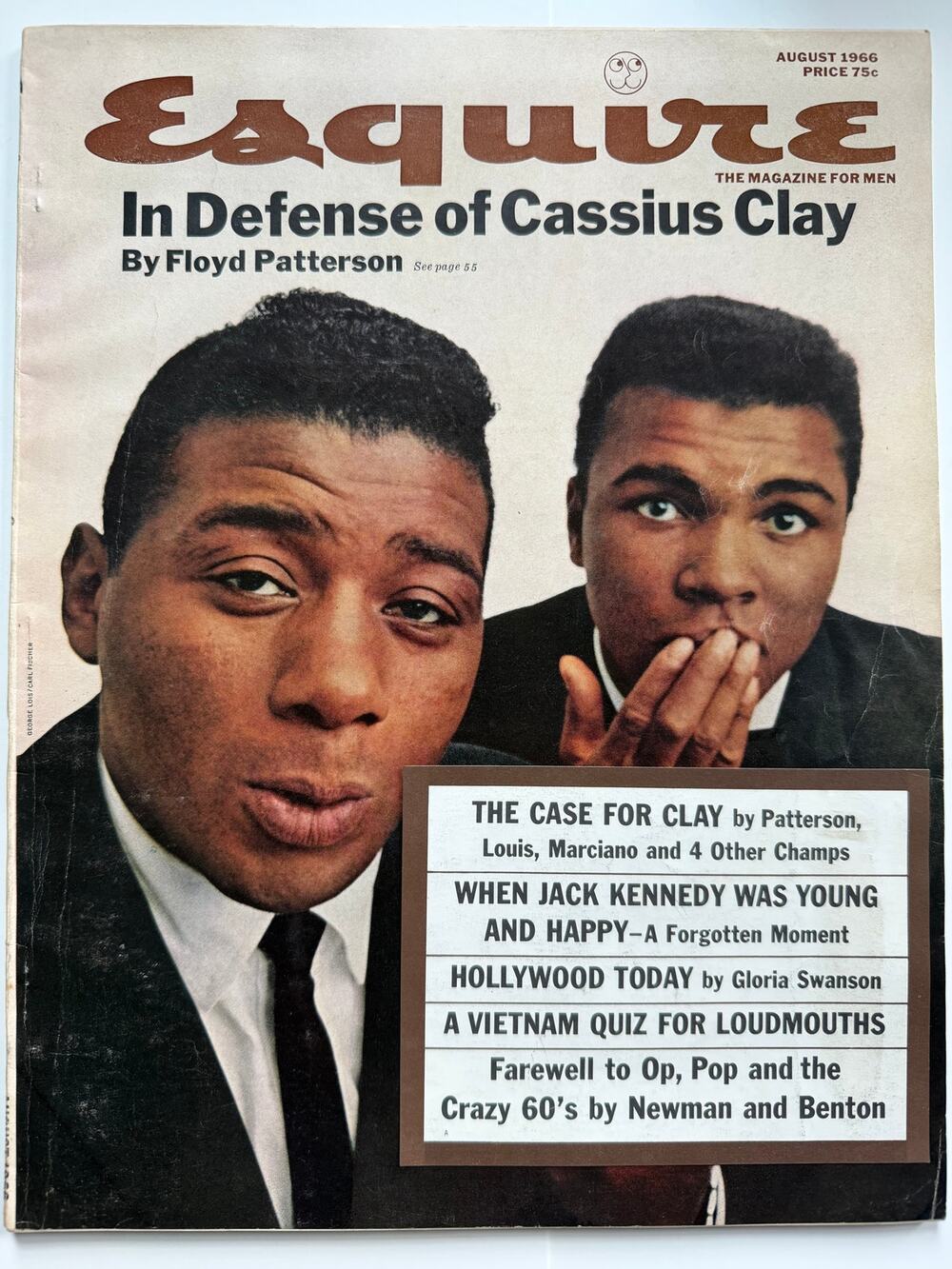1966 Esquire Floyd Patterson Cassius Clay Magazine Greatest Muhammad Ali Boxing